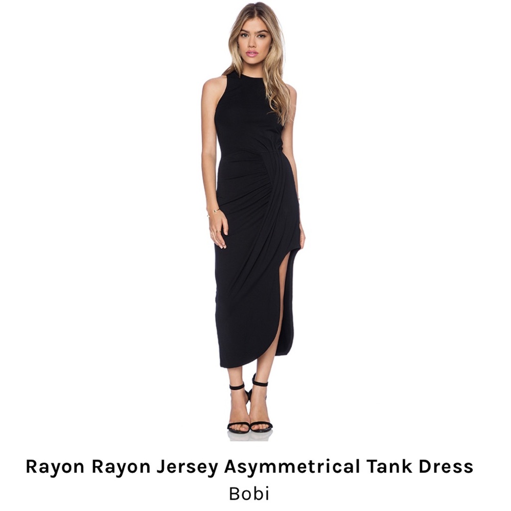 Black midi dress
